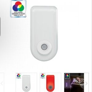 2 Color changing nightlights/emergency flashlights